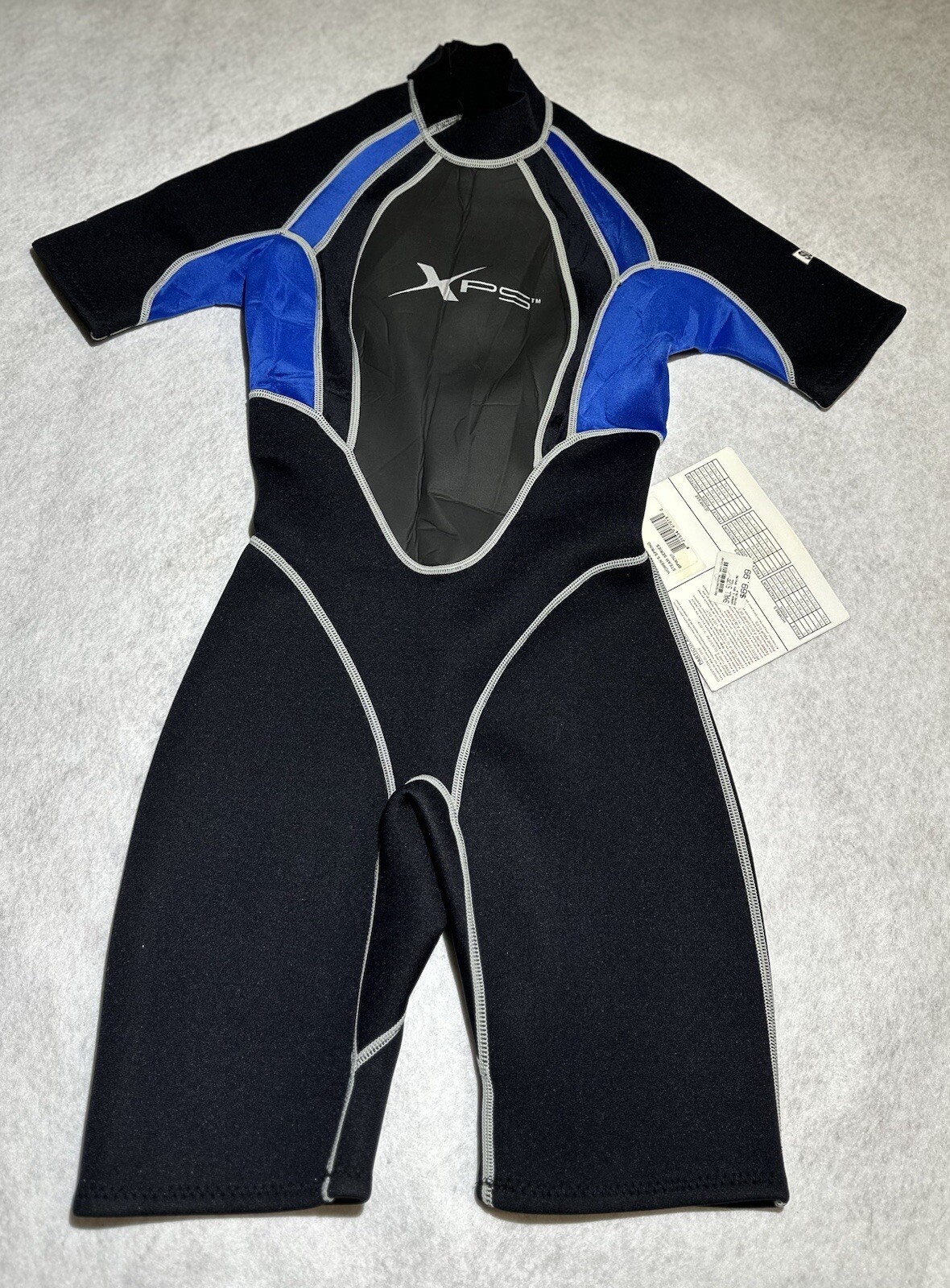 XPS Spring Shorty WETSUIT Women’s Small Zipper 2×2 mm Aqualite Neoprene NWT!