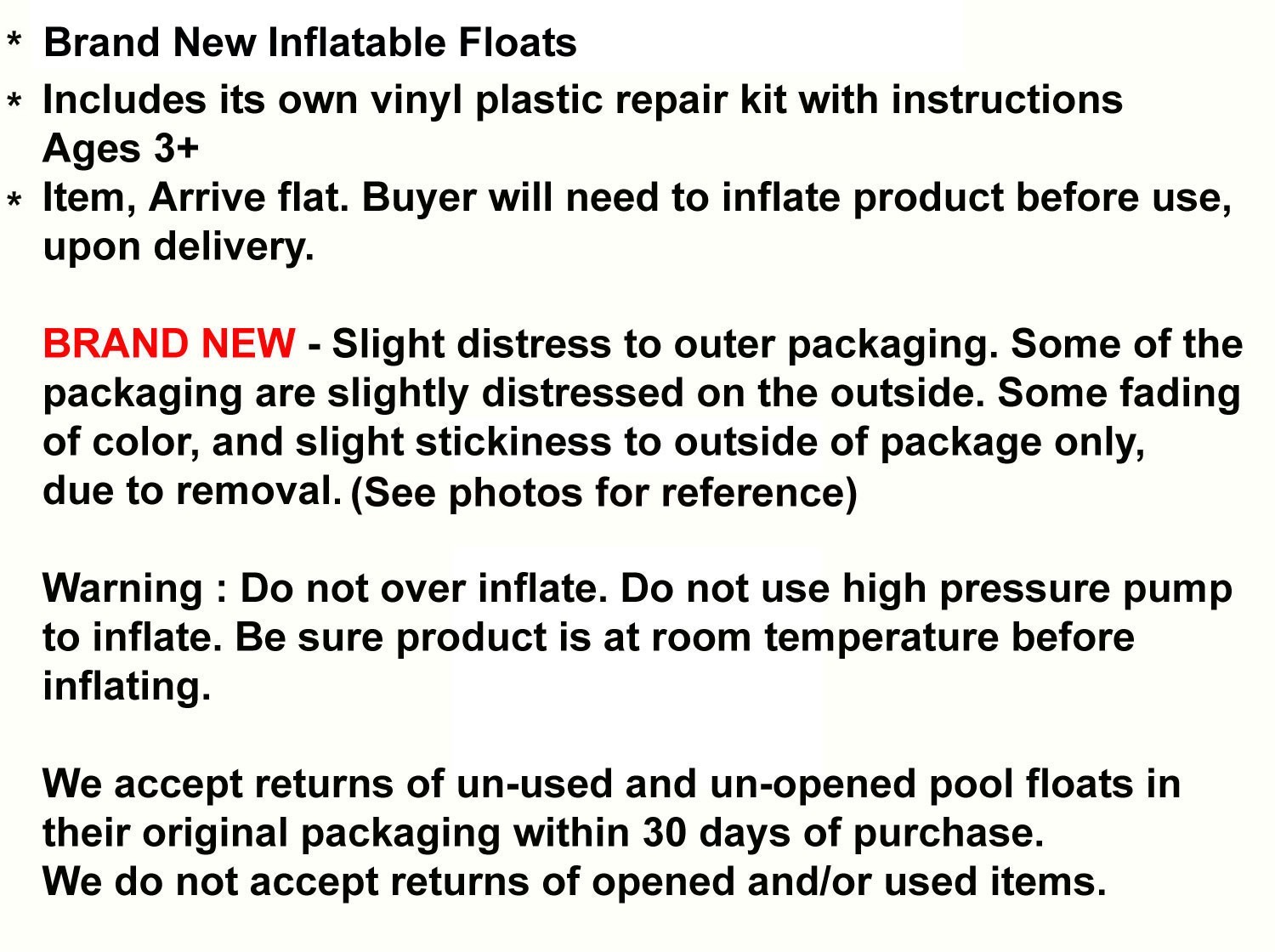 Kids Inflatable Arm Floats Girls Boys Swim Arm Bands Pool Beach Sport Aid Float