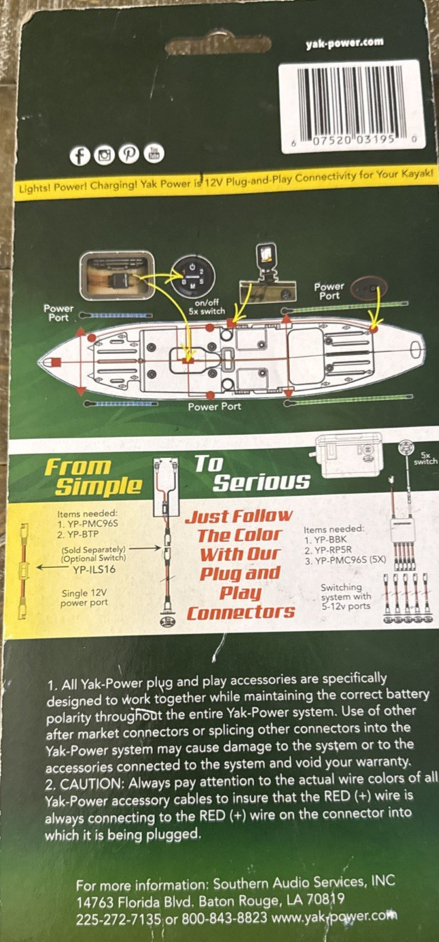 Yak-Power 6ft Control Cable Extension-Dana-Brand New-SHIPS N 24 HOURS