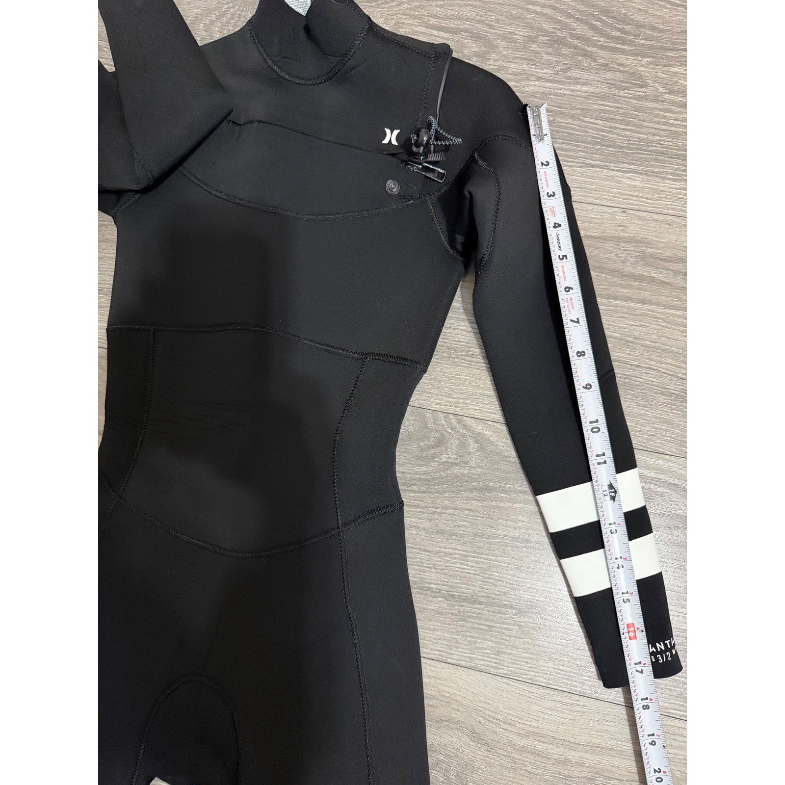 Hurley Womens Size 4 Advantage Plus 3/2mm Chest Zip Fullsuit Wetsuit Black Surf