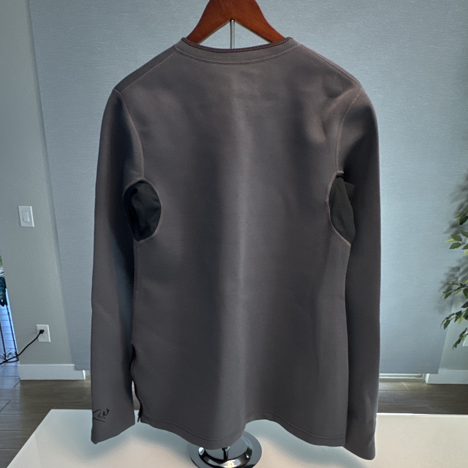 Kutting Weight Men’s Wetsuit Top Jacket 3XL Gray Long Sleeve