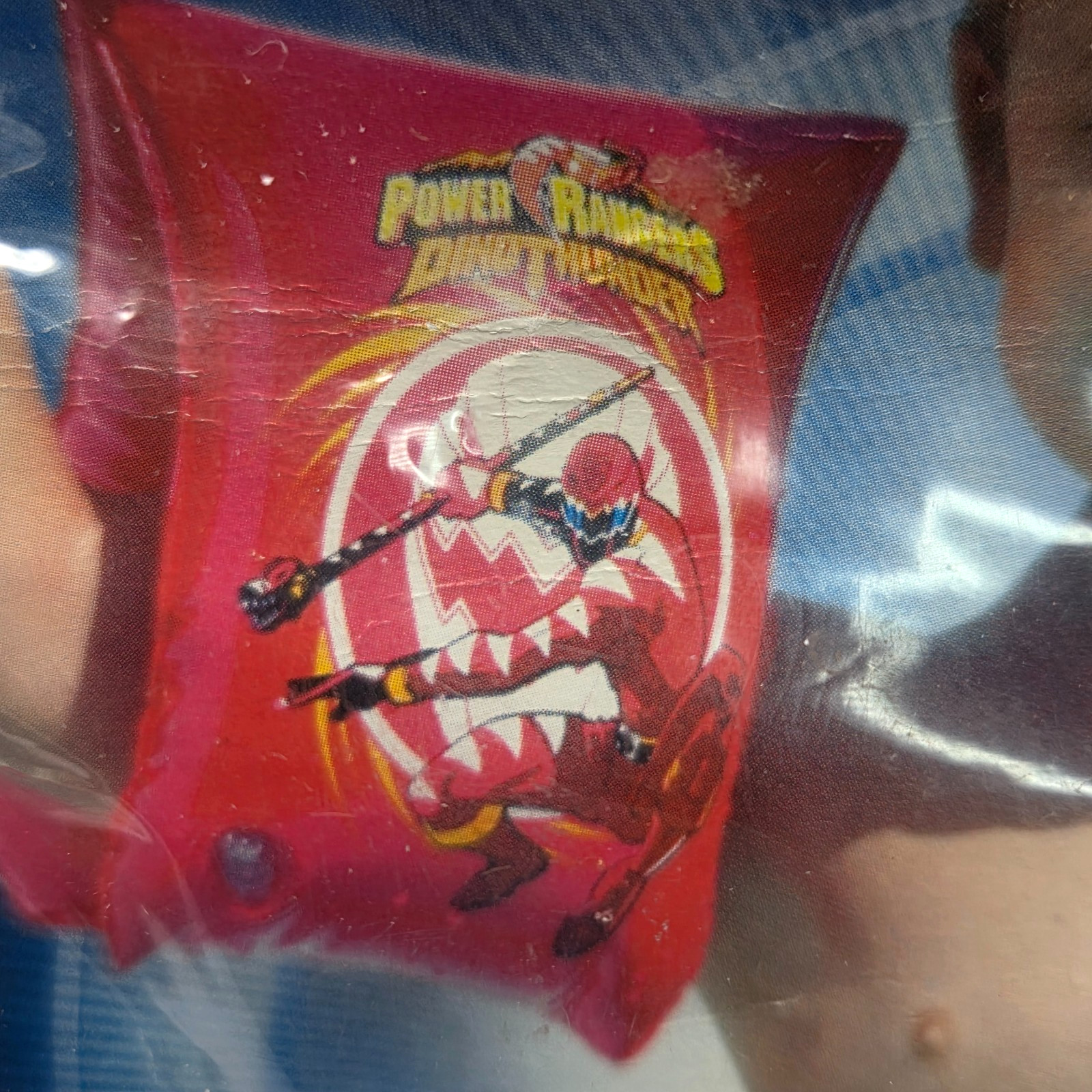 VINTAGE POWER RANGERS DINO THUNDER SWIM BANDS KIDS INFLATABLE ARM FLOATS NEW