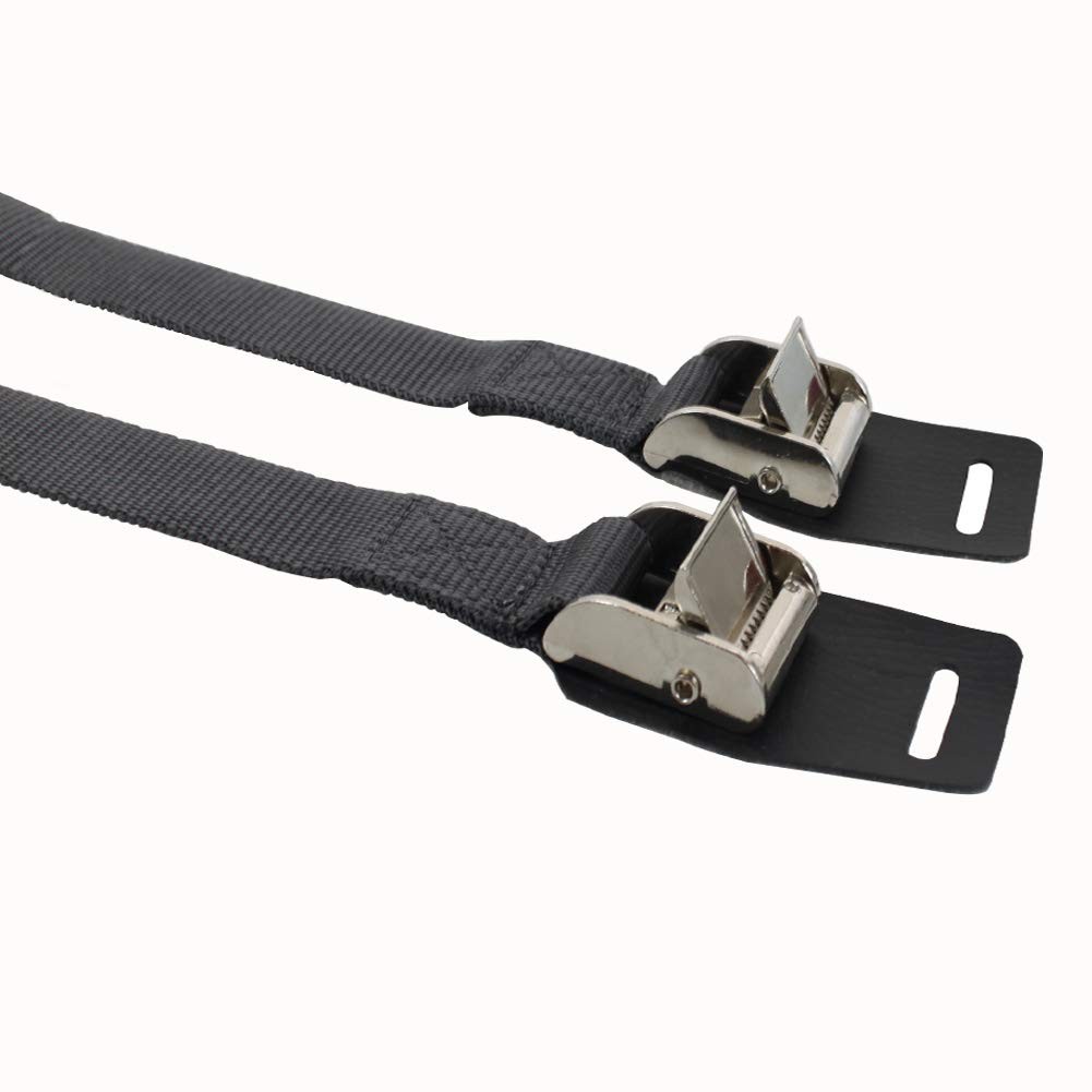 WOOWAVE Canoe Carrier Deluxe Kit Universal Soft Standard 6inch, gray