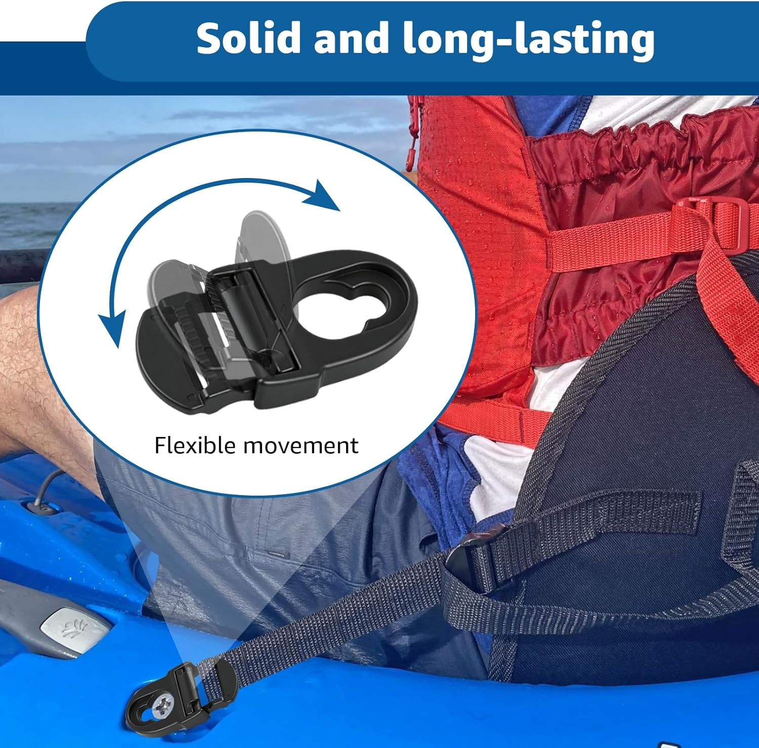 Kayak Seat Repair Kit Compatible with Lifetime Emotion Seat Contain Seat Clips