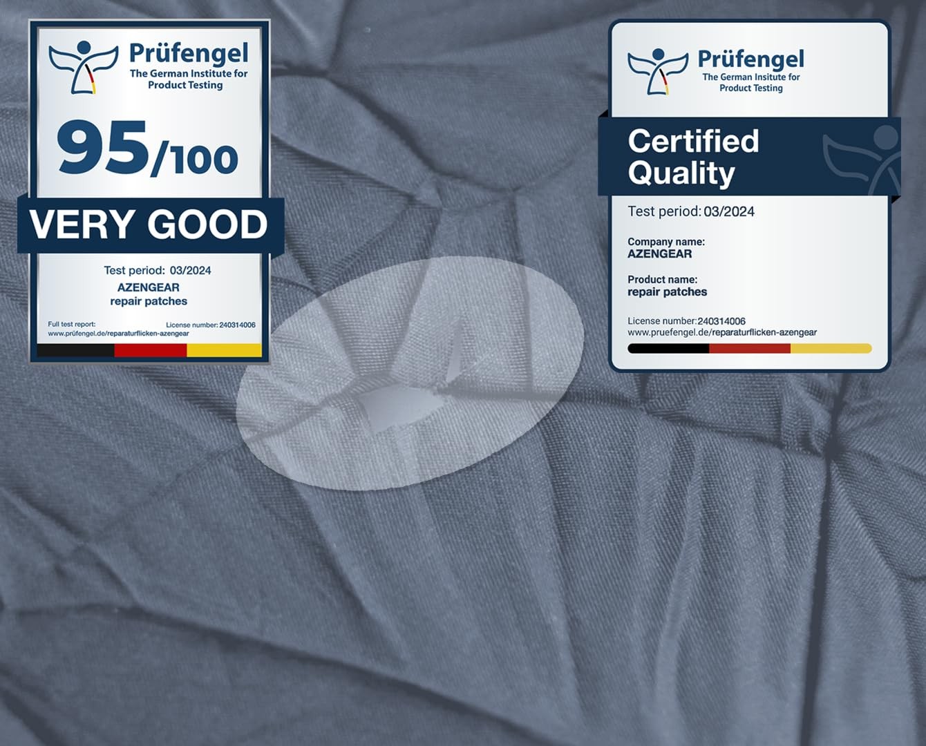 aZengear Repair Patches (30+ Colors) for Different Sizes, Transparent