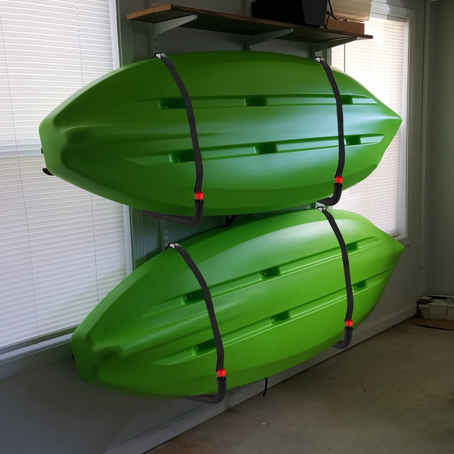 Heavy Duty Kayak Storage Racks, Wall Mount Hooks for SUP, Paddle Boards & Surfbo