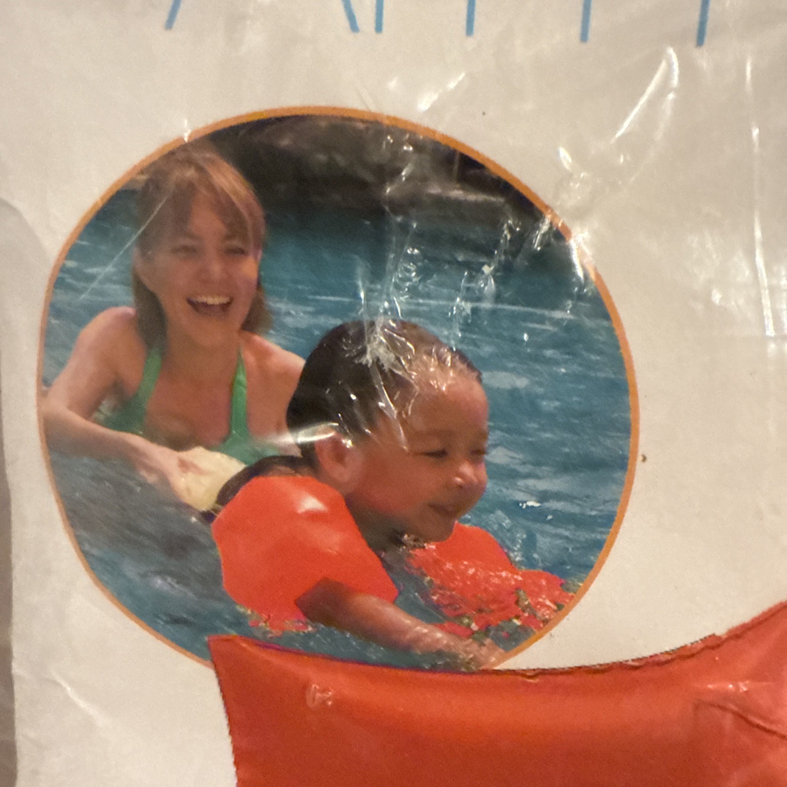 Intex Inflatable Arm Bands Orange Swim Floaties For Kids Ages 3-6 (2 pairs)