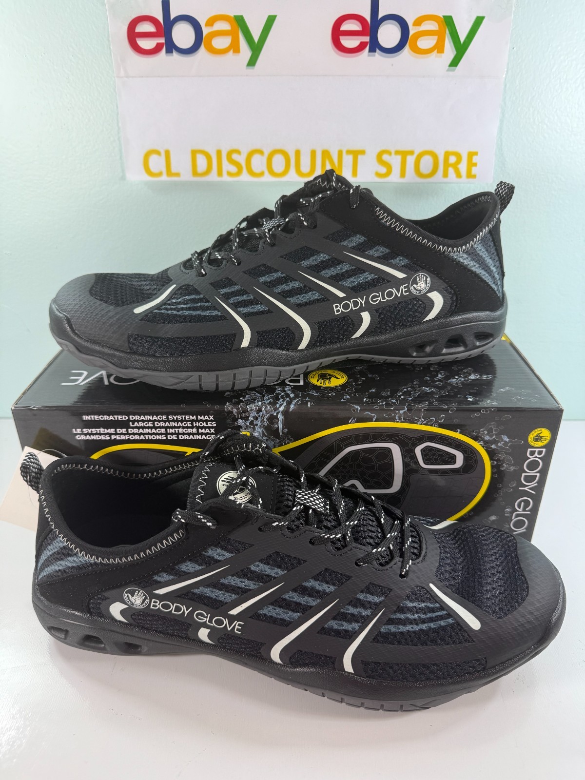 BODY GLOVE Men’s Dynamo Rapid Water Shoes Sports Beach – Black – FREESHIP