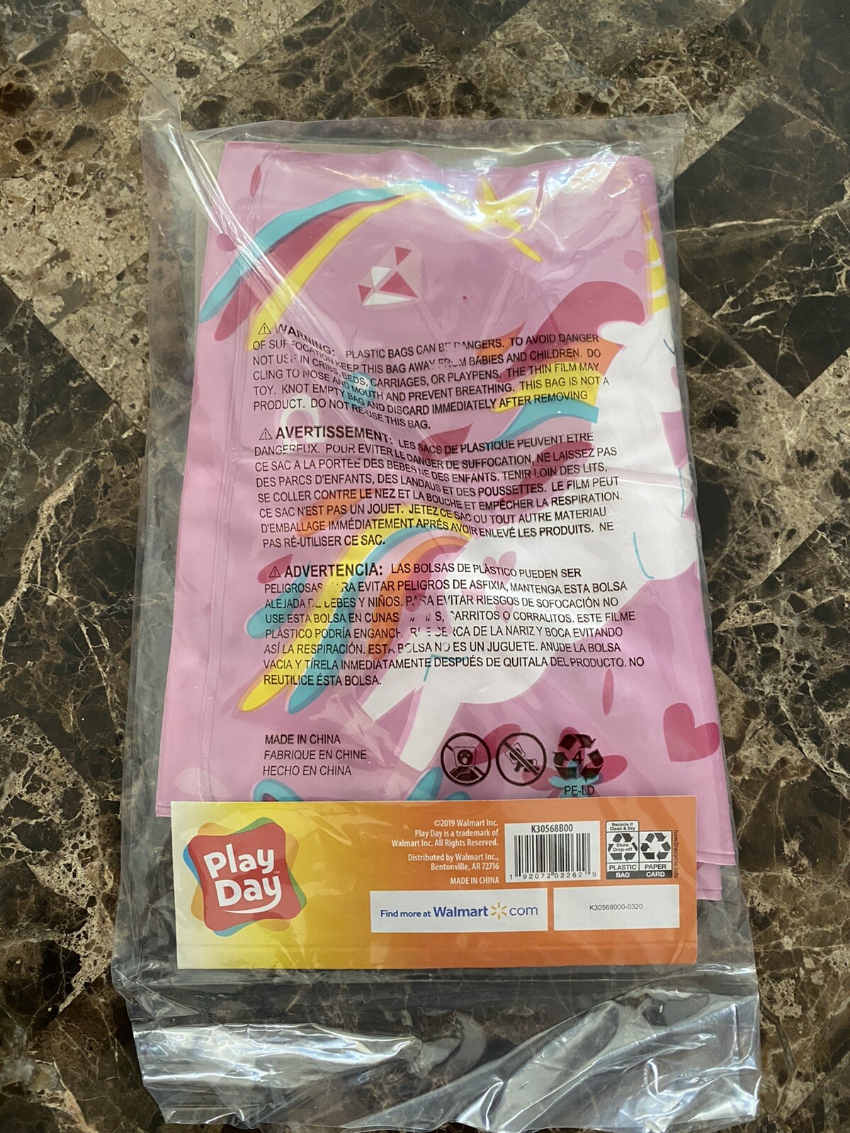 Play Day Inflatable Swimming Arm Bands (Ages 3-6) Pink Unicorn