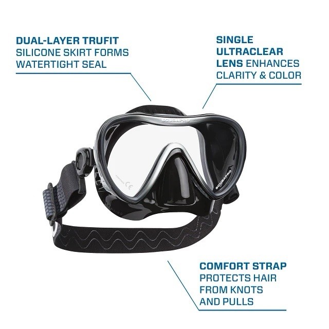 Scubapro Synergy 2 Diving Mask Black/Silver