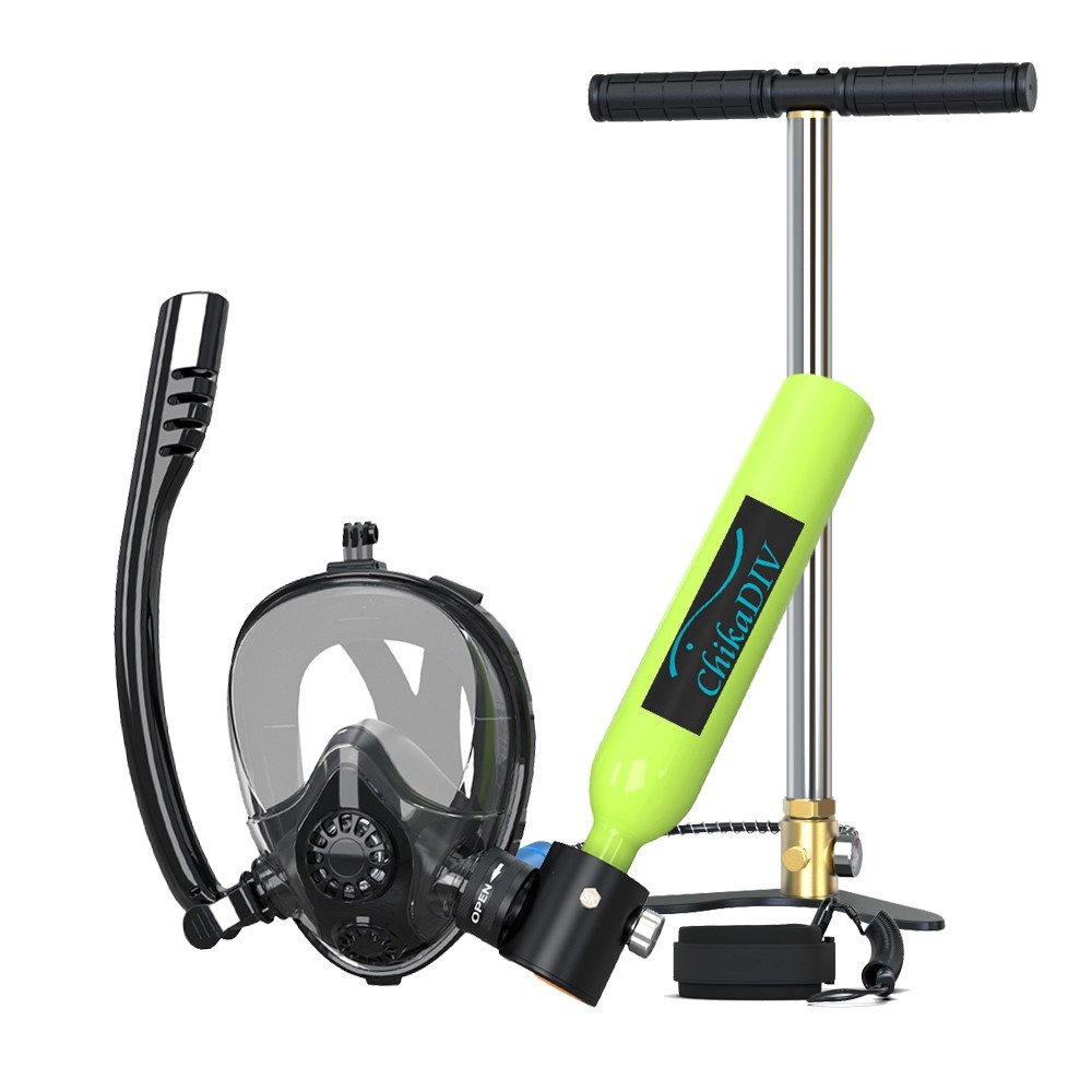 0.5L Lung Tank Scuba Tank with Diving Mask,Portable Kit for Pool Freediving