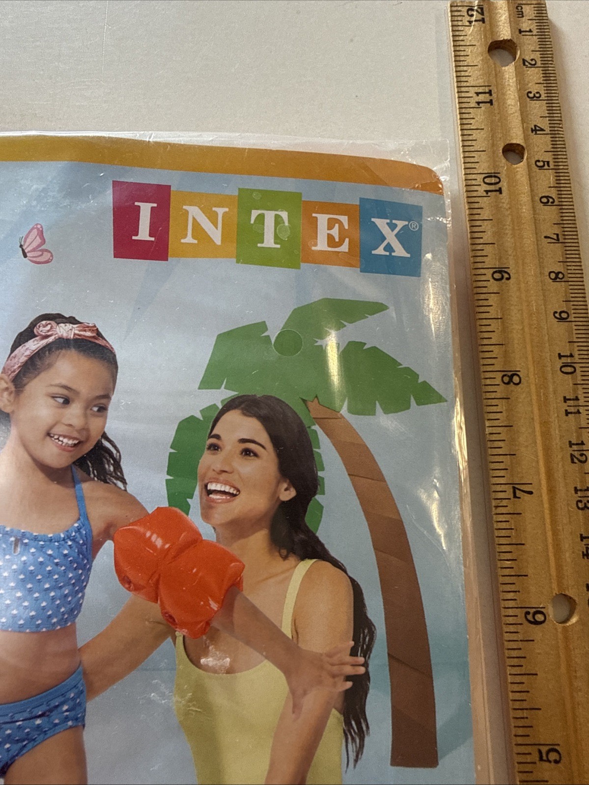Inflatable Arm Bands Training Aid 3-6 Toddler Swim floaties Orange Pool Boy Girl