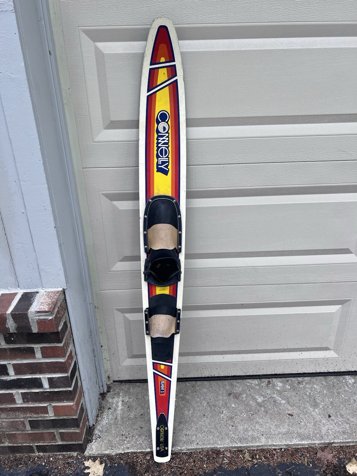 Vtg Water Bindings Boating Ski Connelly Team 1 Boating Skis Coat Rack Wall Art