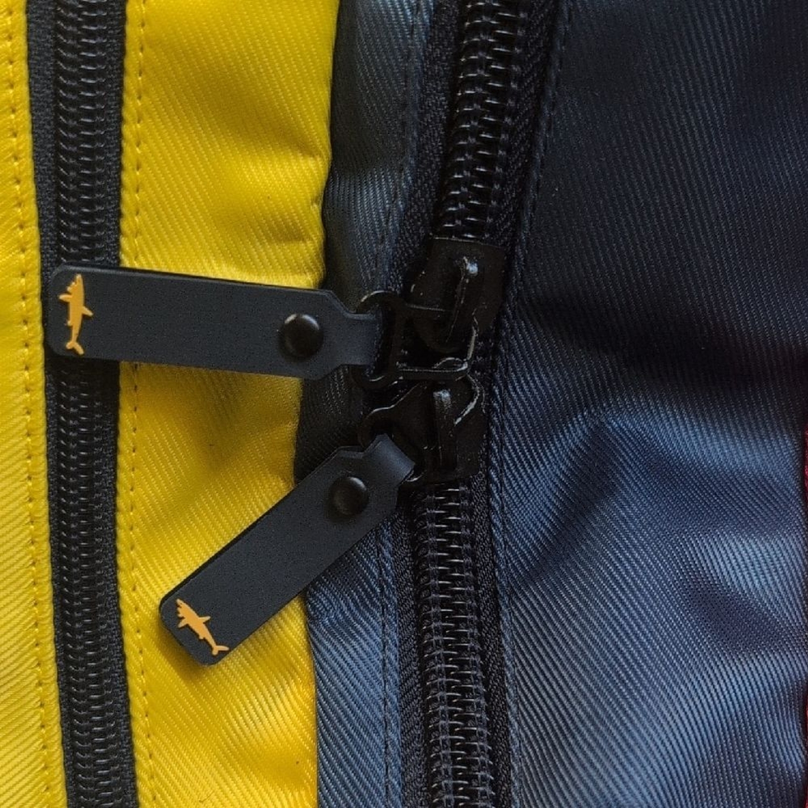 Paul & Shark Yellow and Blue Laptop Bag made of Water-Repellent Fabric