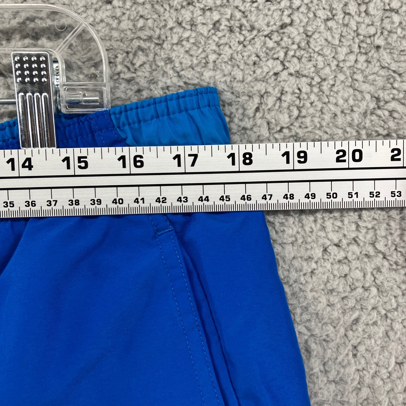 Nike Swim Trunks Mens Large Blue Mesh Lined Elastic Waist 36″w 90s Vintage