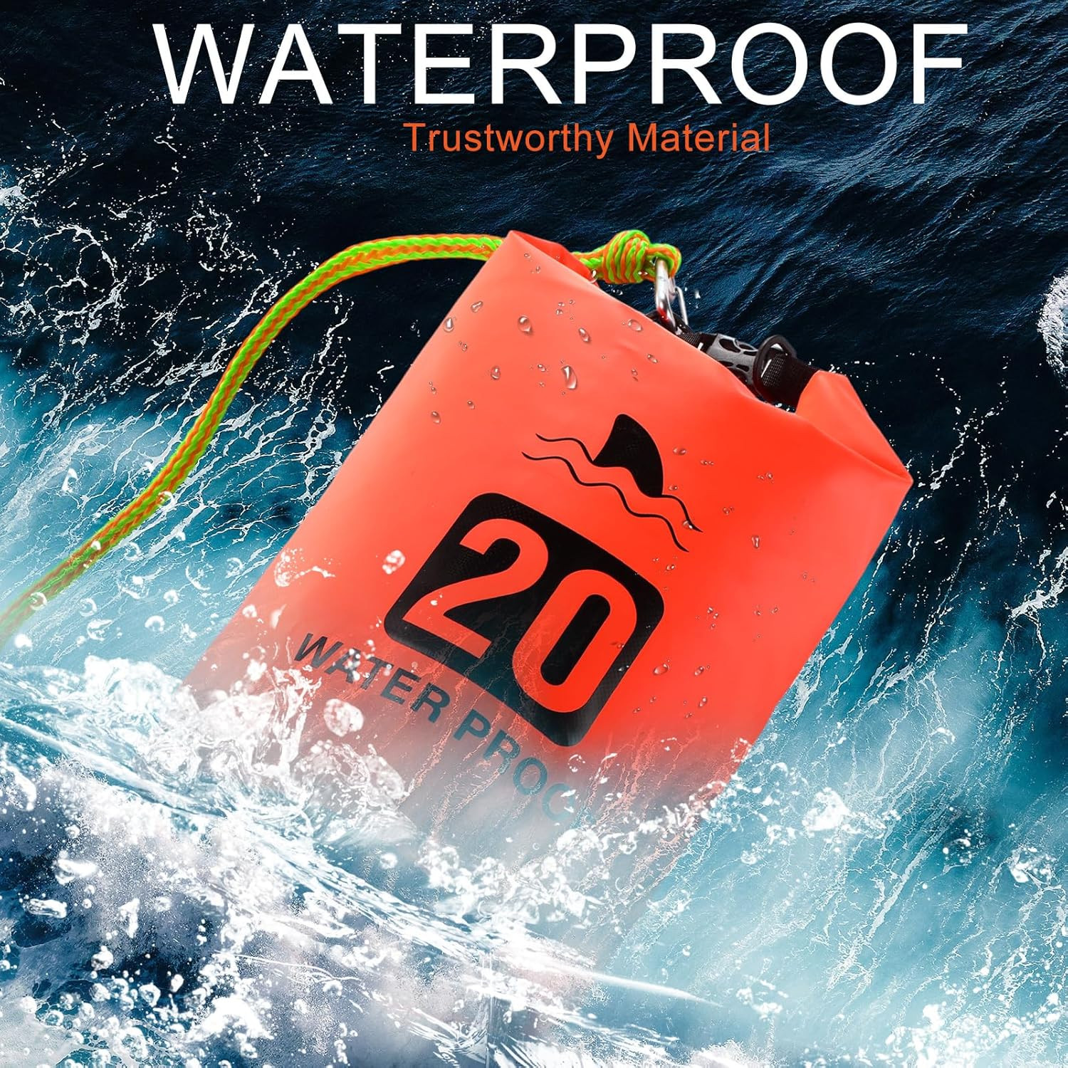 2 Set 20L Sand Anchor Heavy Duty Buoy Kit 2 in 1 Kayak Anchor Floating Waterproo