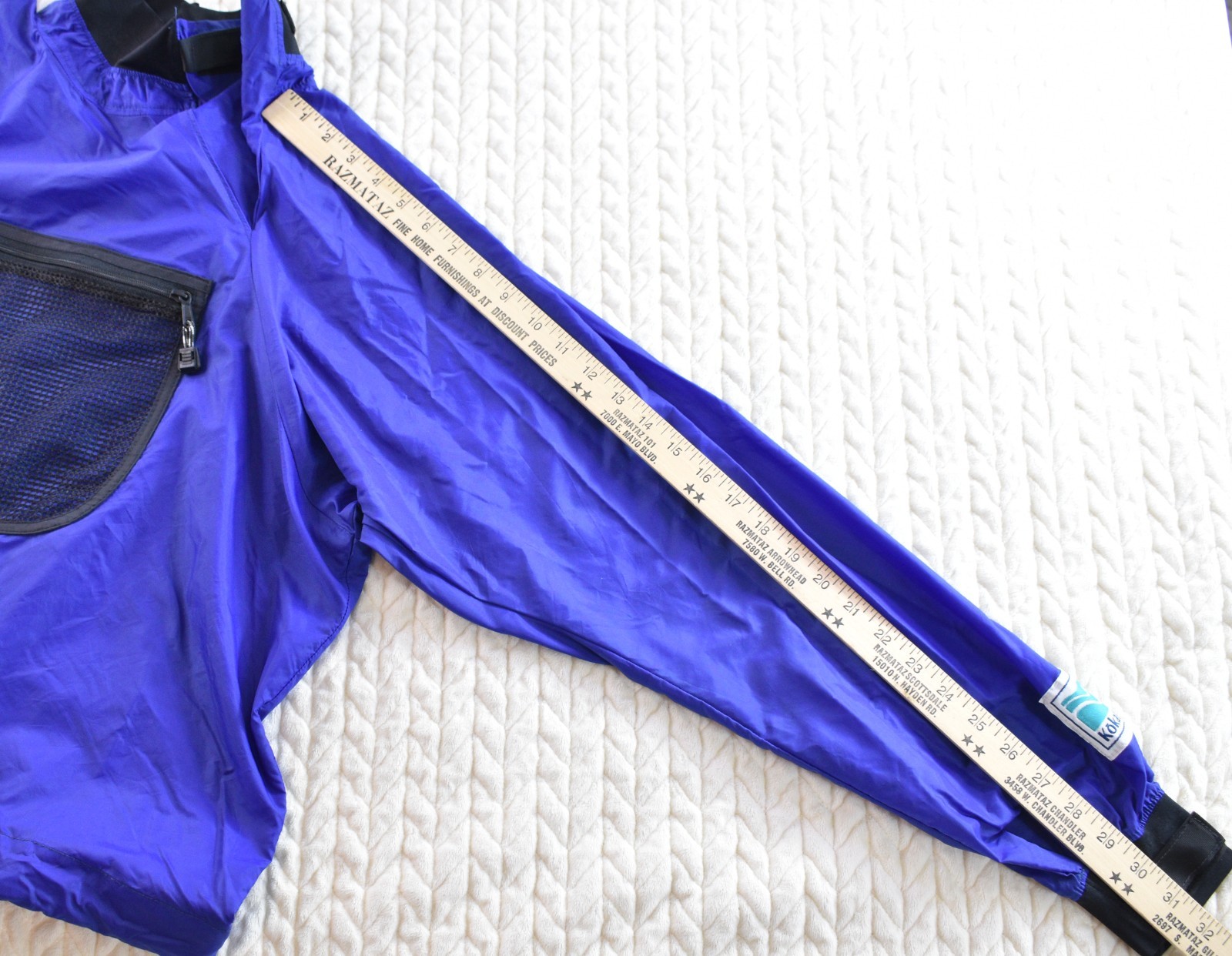 Kokatat Paddling Jacket Splash Top Dry Blue Kayak Canoe Pocket Pullover Women M