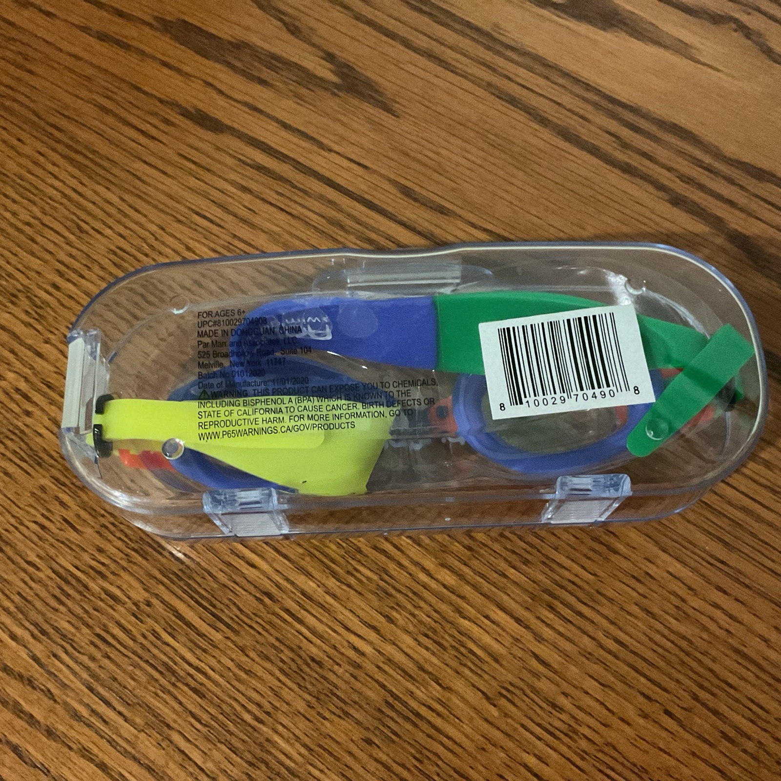 Aqua2ude Kids Swim Goggles BLUE – RED – GREEN – YELLOW Protective Case NEW