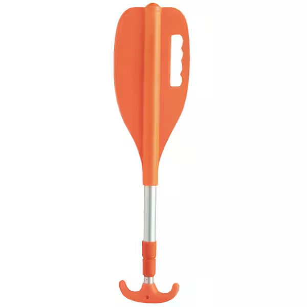 72 in. Telescoping Paddle – Orange Aluminum Adjustable Boating Oar, Lightweight.