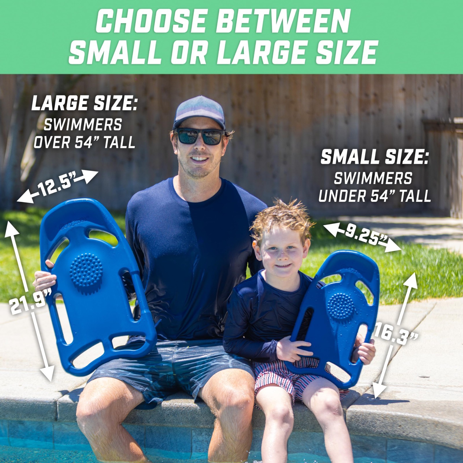 Swim Kickboard for Training – Adult & Kids Sizes – X5 Pool Exercise Float