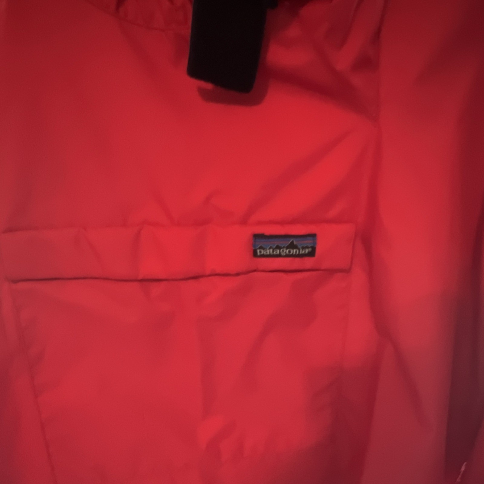 Patagonia Red Waterproof Paddling Jacket Kayak Canoe Raft Nylon Neoprene Trim