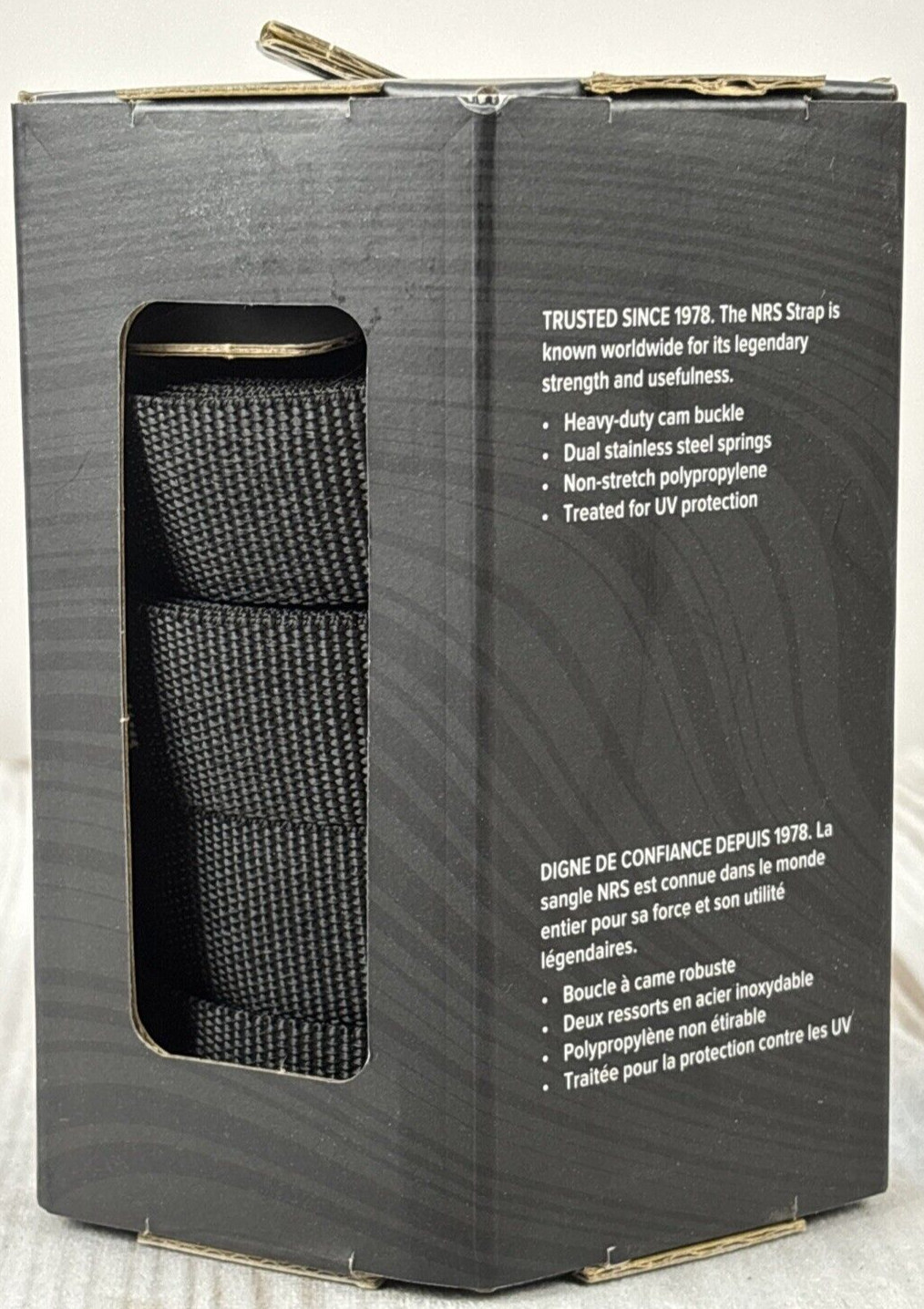 NRS 4-pack 12ft (12′) 1″ Heavy Duty Tie-Down Straps 500lbs Load Limit; Black