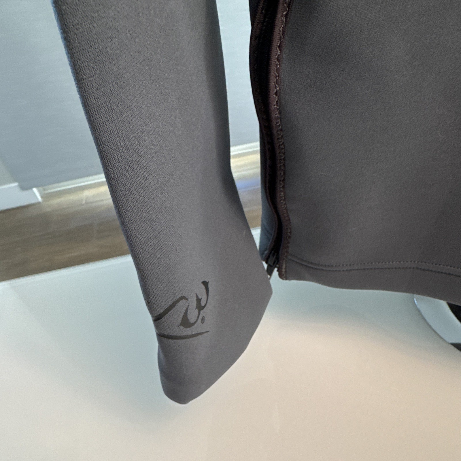 Kutting Weight Men’s Wetsuit Top Jacket 3XL Gray Long Sleeve