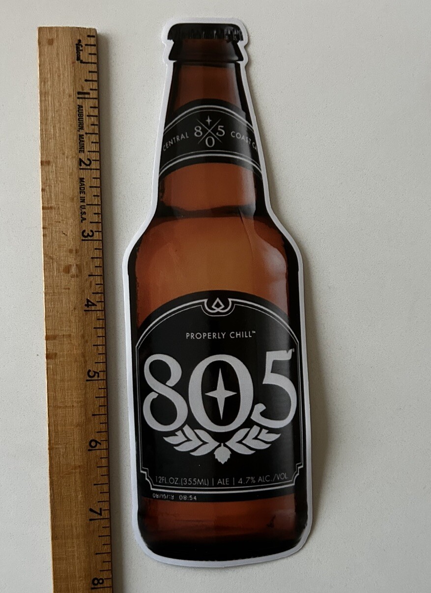 805 Beer Bottle Stickers 7” Lifesized VANS Volcom Skateboarding Lost Motox