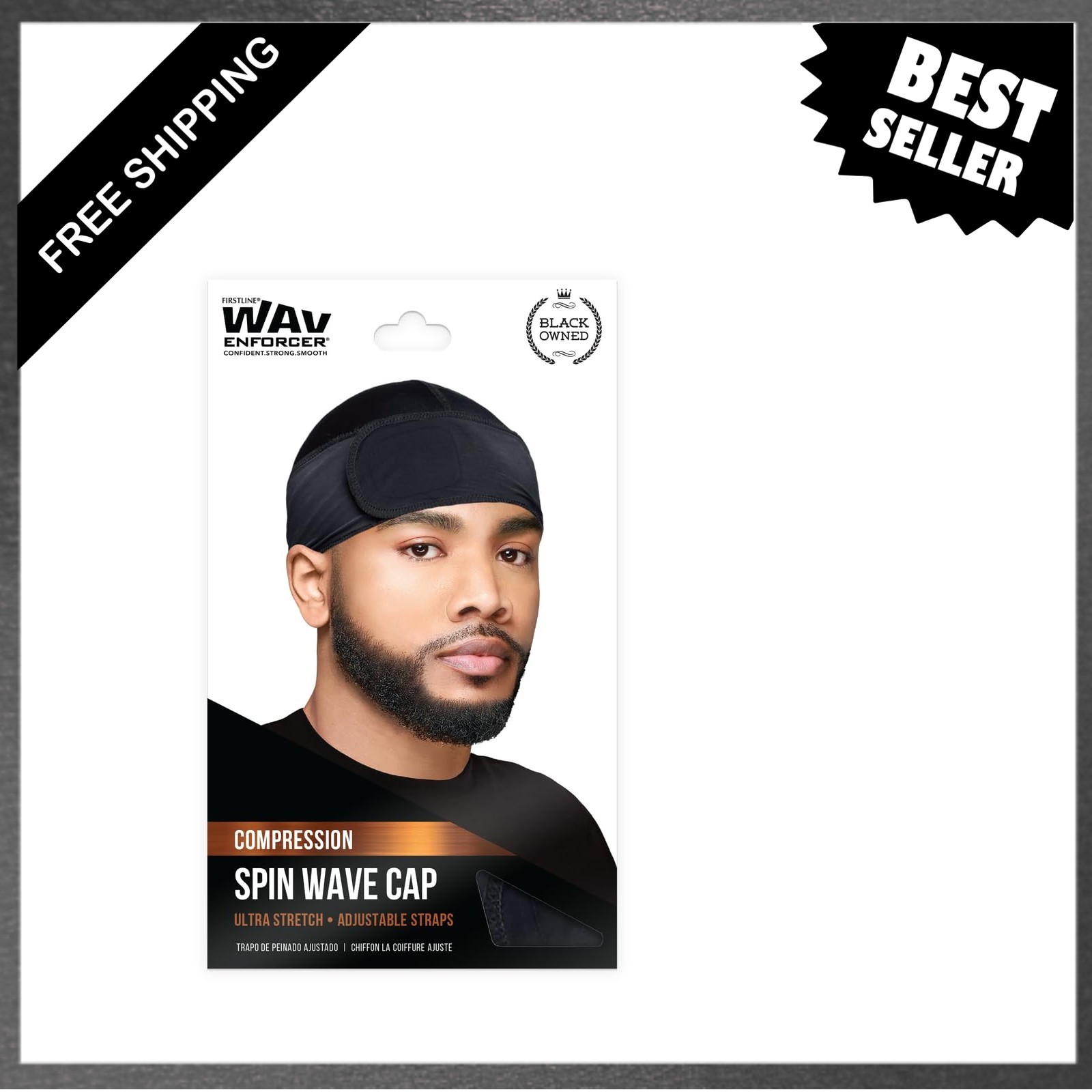 Wav Enforcer Compression Spin Wave Cap Ultra Stretch Material Sports Headwear