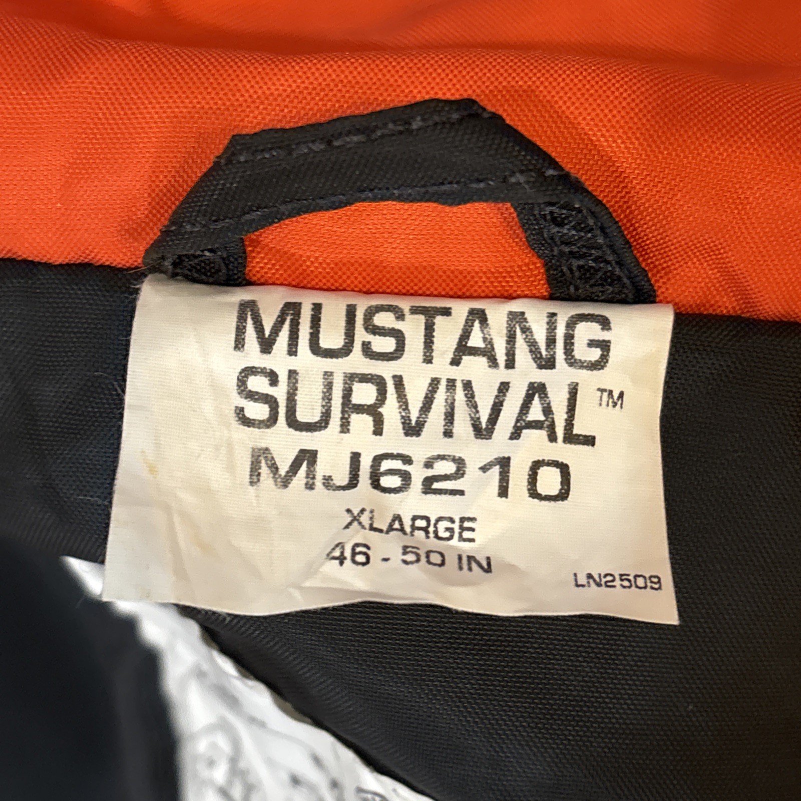 Mustang Survival High-Viz Flotation Bomber Jacket Orange Size XL 46-50