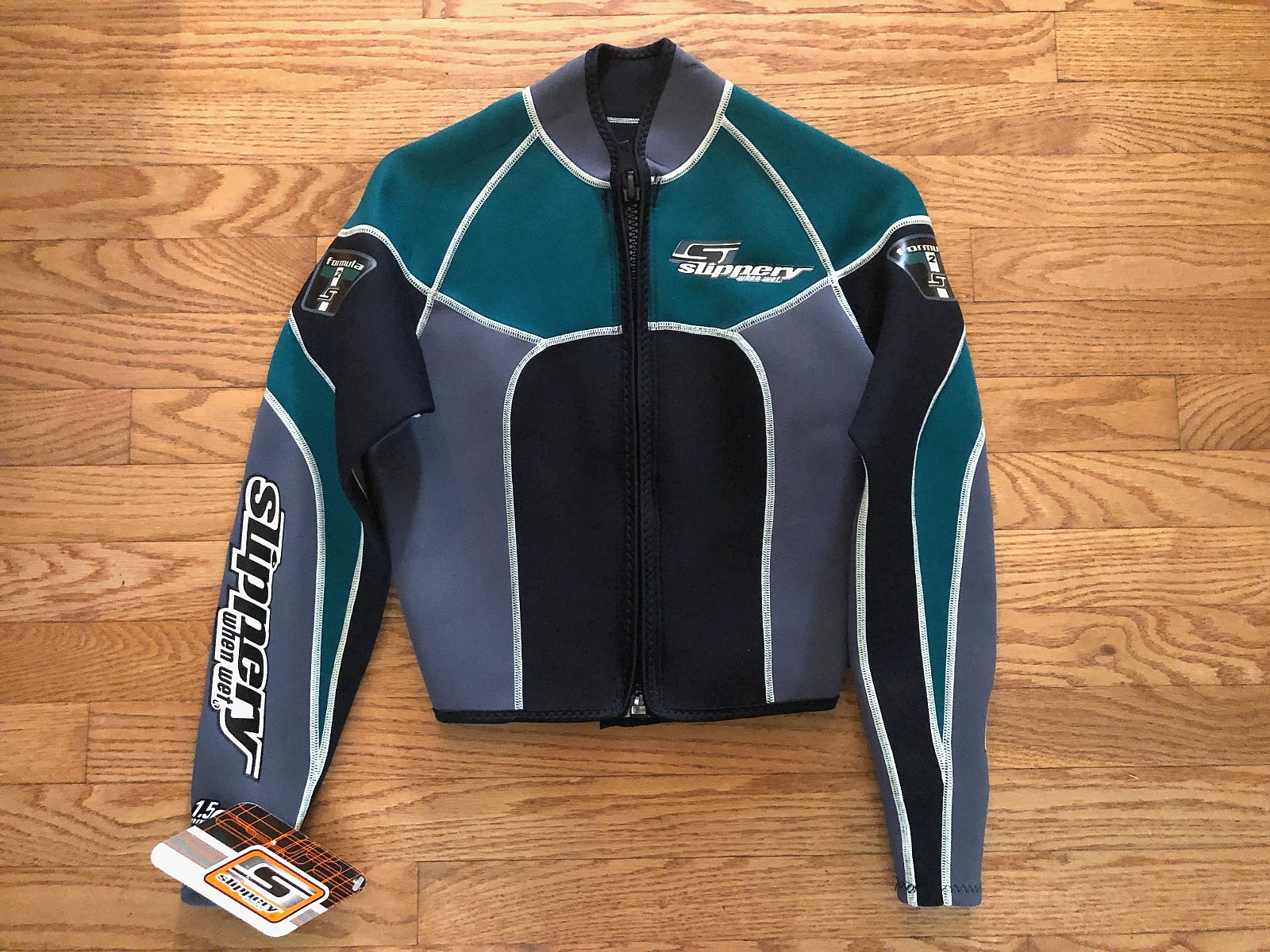 NWT Vtg Slippery When Wet 2-pc WETSUIT~Formula 2~Women Sz S~Surf SWIM Dive SCUBA