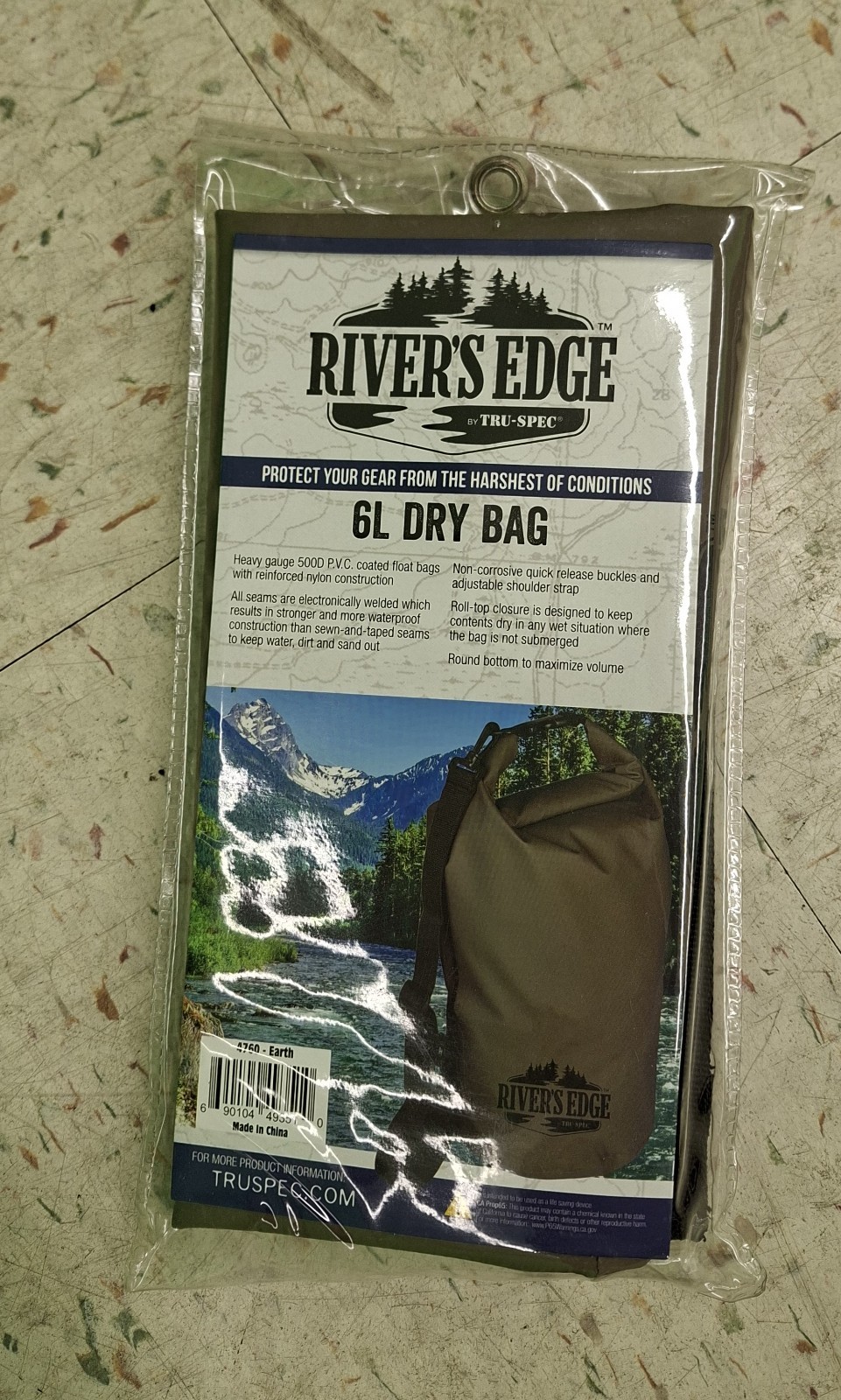 Rivers Edge Waterproof Floating Dry Bag 60 Liter 500D PVC Coated – Red