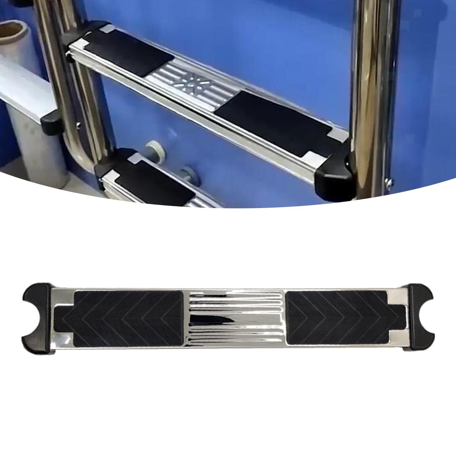 Stainless Steel Swimming Pool Ladder Pedal Replacement with Rubber Pad Anti Skid