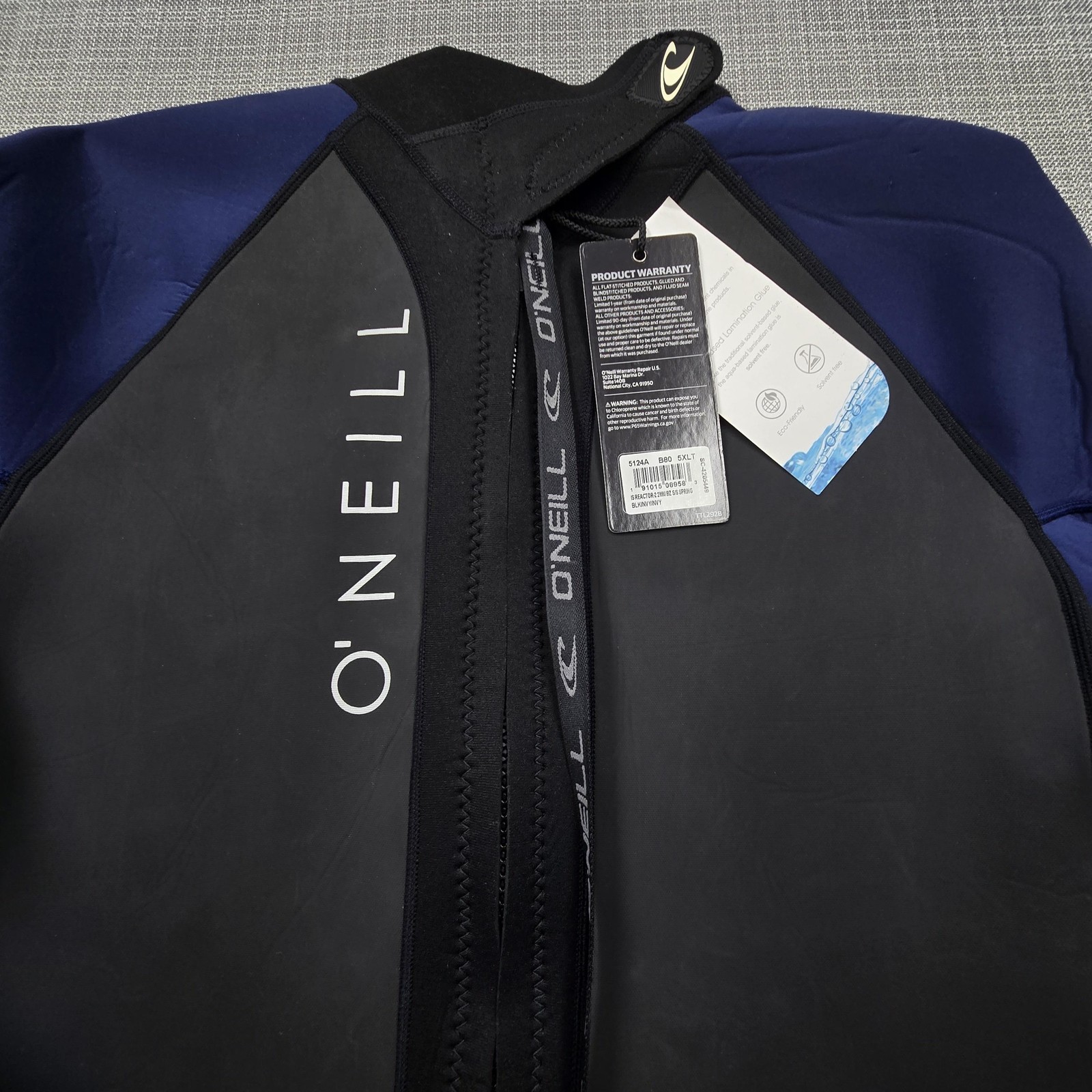 O’Neill Reactor II 2mm Spring Wetsuit Mens XXX-Large Black Navy S/S 5124A