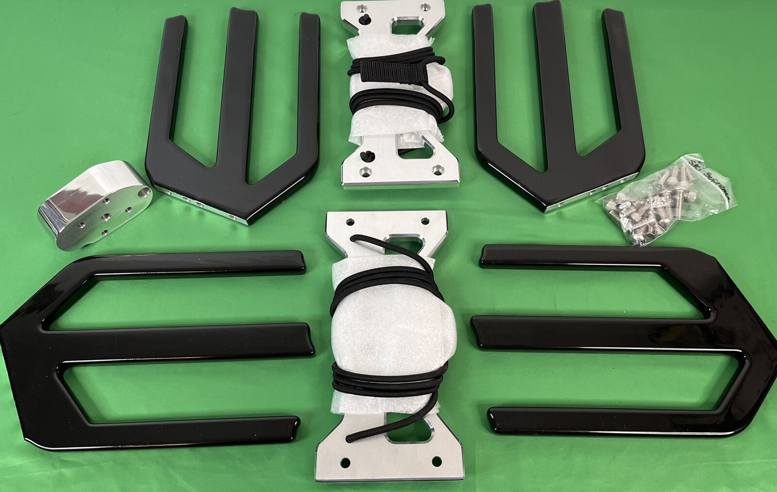 Skylon Boat WakeBoard Combo Racks Black PVC Coated Forks NEW
