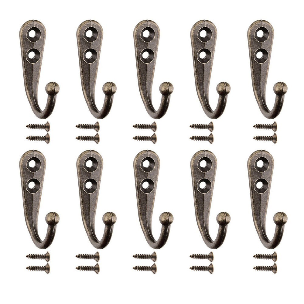 Bronze Silver Gold for Black Retro Coat Hooks and Various Decor Styles