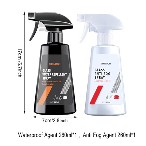 Anti Fog Spray & Rain Repellent Spray for Car Windshield Glass Water