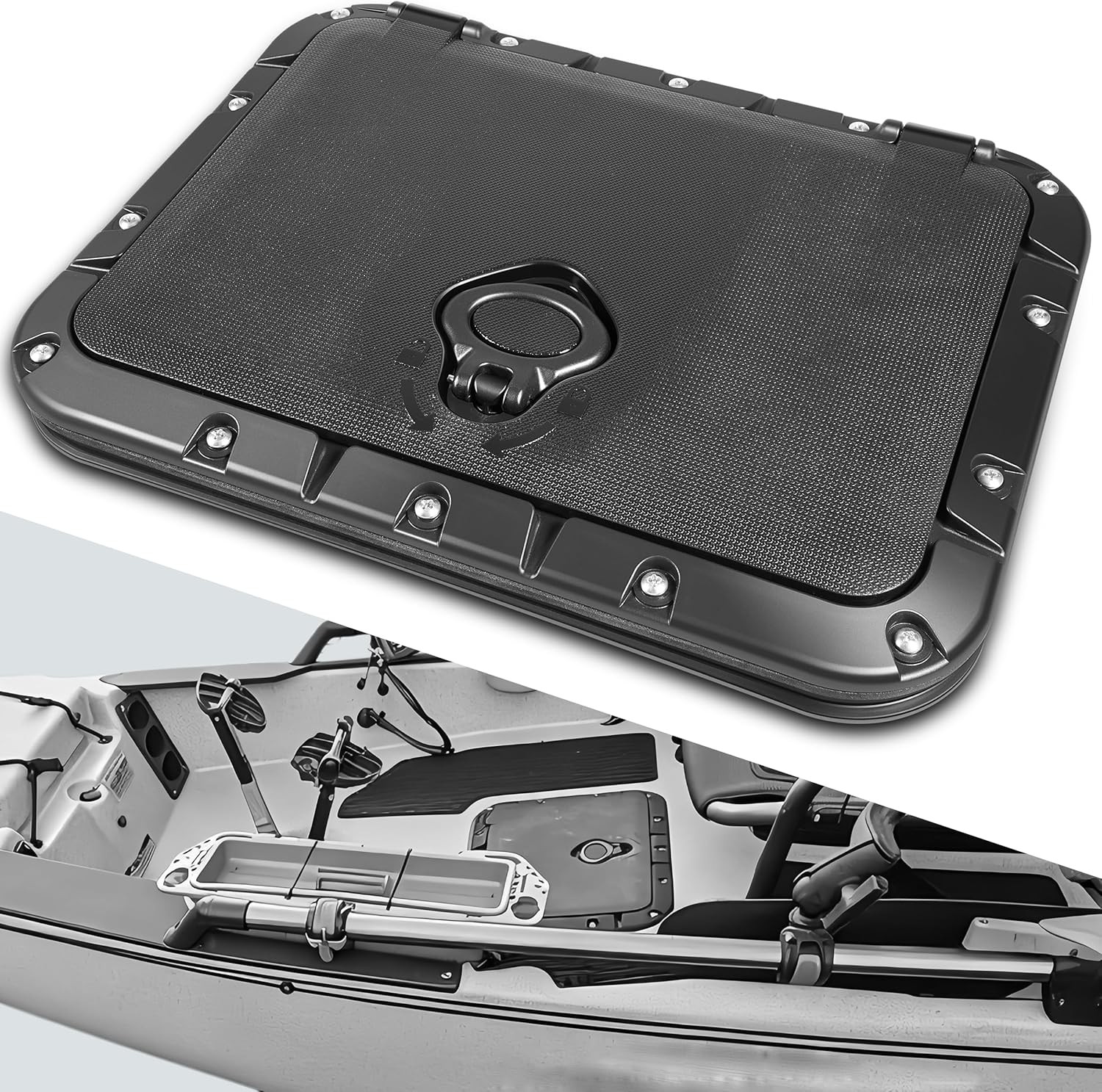71707003 Rectangular Twist and Seal Hatch Marine Deck for Hobie Kayak 2013-2026