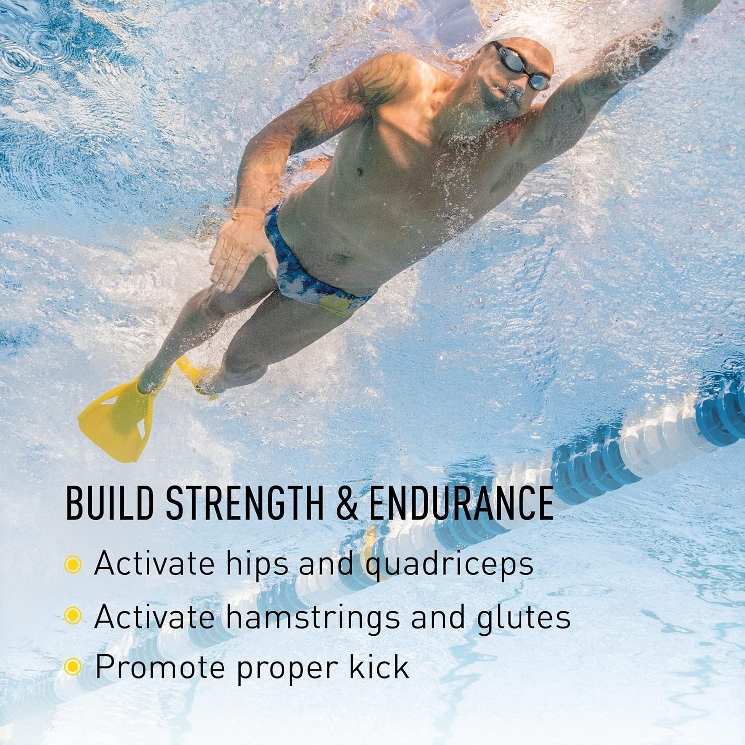 FINIS Edge Swim Fins for Men & Women – 100% Silicone Training Fins – Size XL