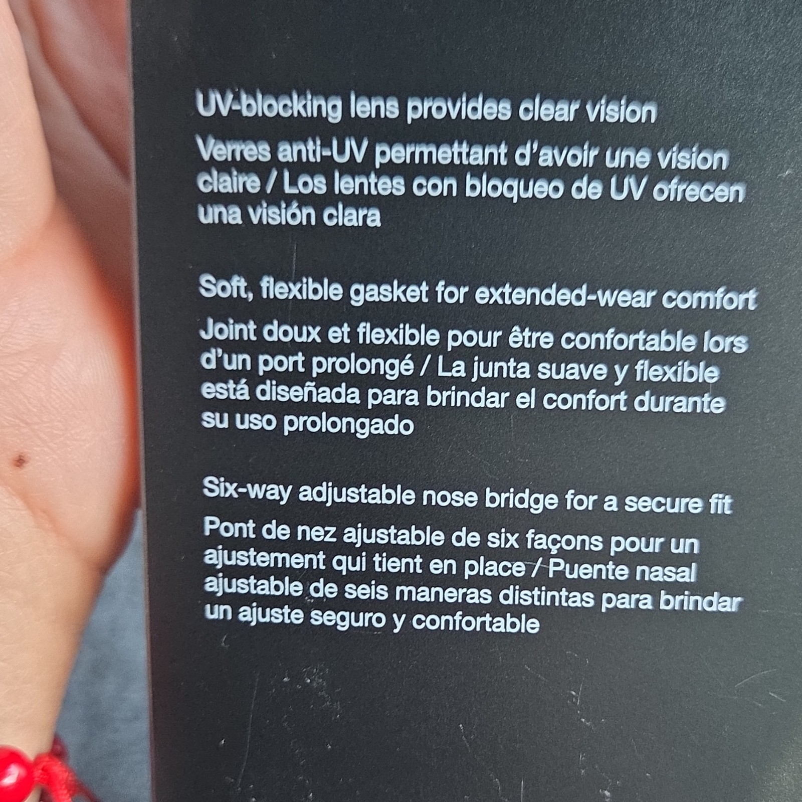 Nike Active/Actif Swim Goggles Latex Free/Sans Latex UV-Blocking