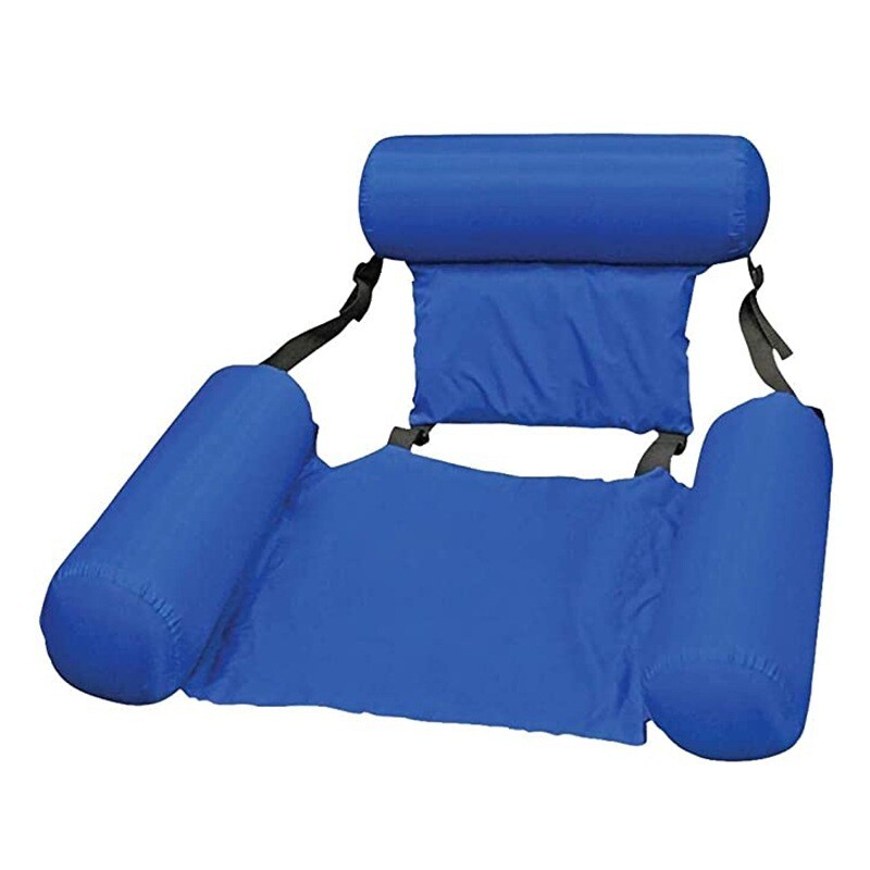 Inflatable Swimming Pool Water Hammock Chair Float Floating Recliner Lounge Bed