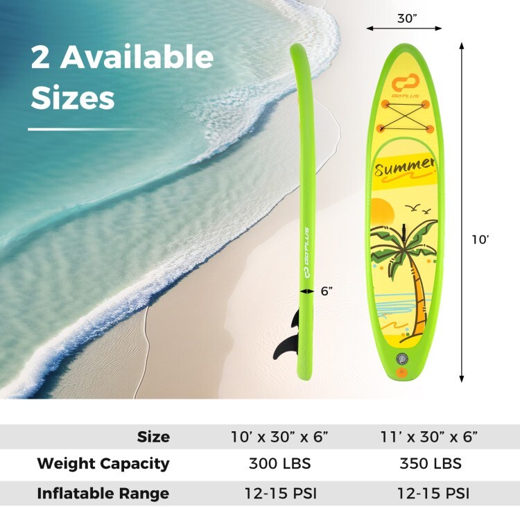 Foldable Portable Inflatable Stand up Paddle Board Sup Board Accessories w/Fins