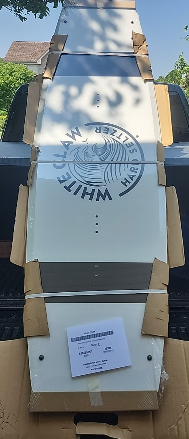 RARE White Claw Hard Seltzer Logo Promotional Wakeboard Wake Board 134cm – NEW