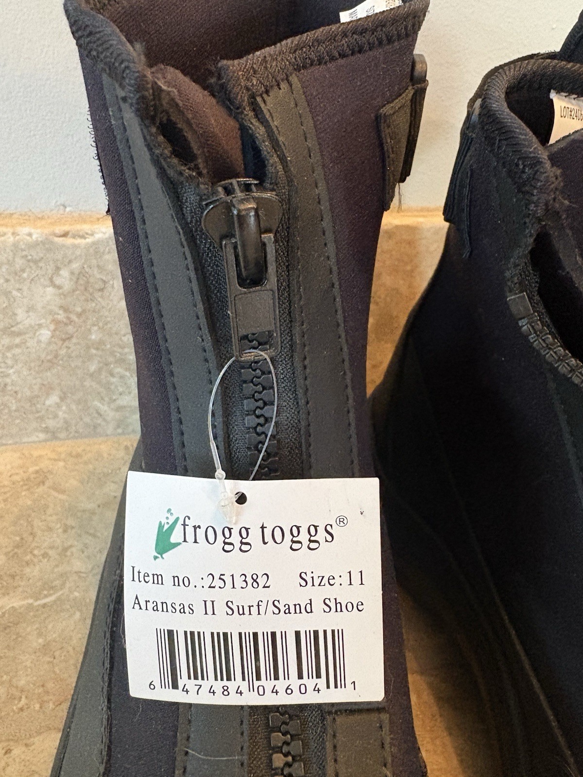 frogg toggs Aransas II Surf/Sand Shoe Water Booties Black Size 11 MPN 251382
