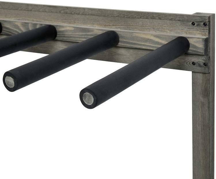 4-Ft Gray Freestanding Vertical Surfboard Storage Rack, Snowboards, Wake Boards