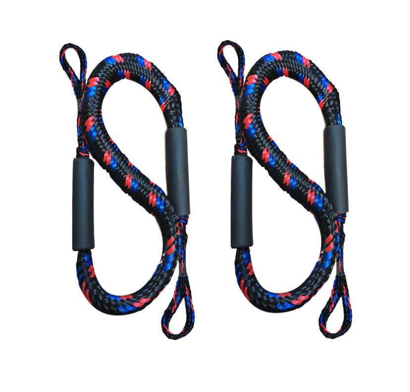 Pactrade Marine Bungee 2 Pieces Dock Line Mooring Rope 3ft EVA Foam Floats