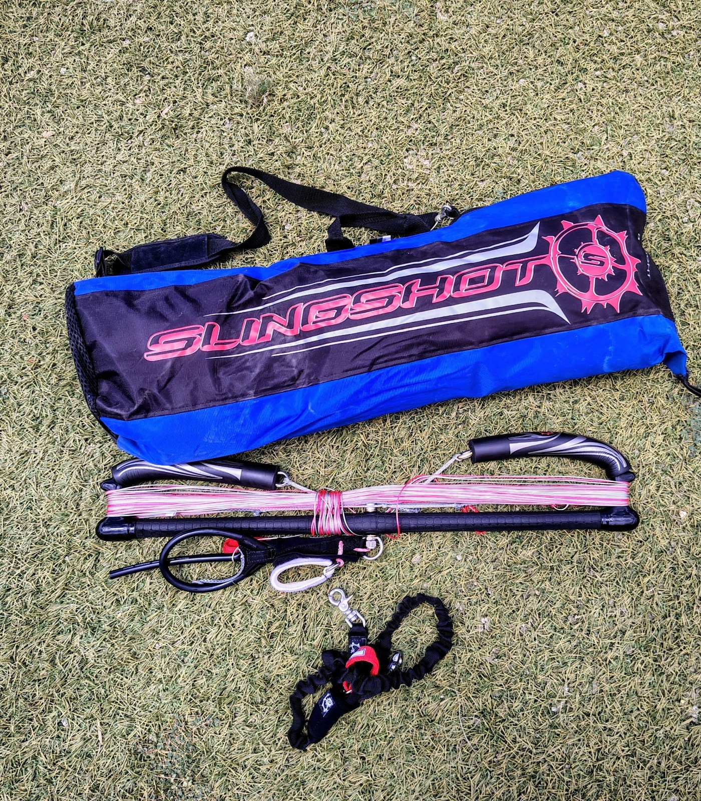 Slingshot B 8 Meter Ram Air Foil Kite 4 Line With Bar