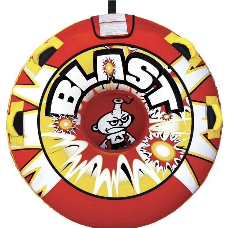 Airhead Blast 54″ 1 Rider Towable Tube Boating Floating Lake River Water Durable