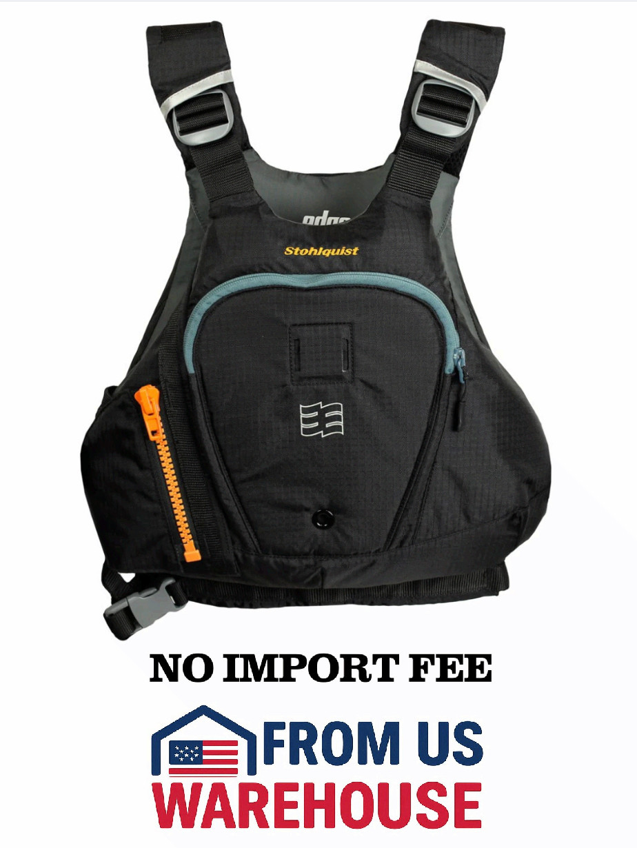 Stohlquist Edge PFD Life Jacket Black Size L/XL Type III Sailing Kayak Vest