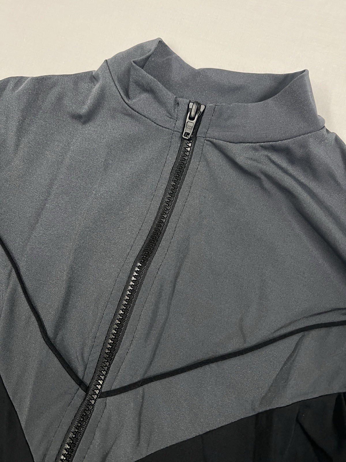 Vintage Performance Dive Skin Suit Full Body Black Gray Cosplay USA 80s 90s M
